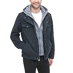 Levi's Men's Washed Cotton Military Jacket with
