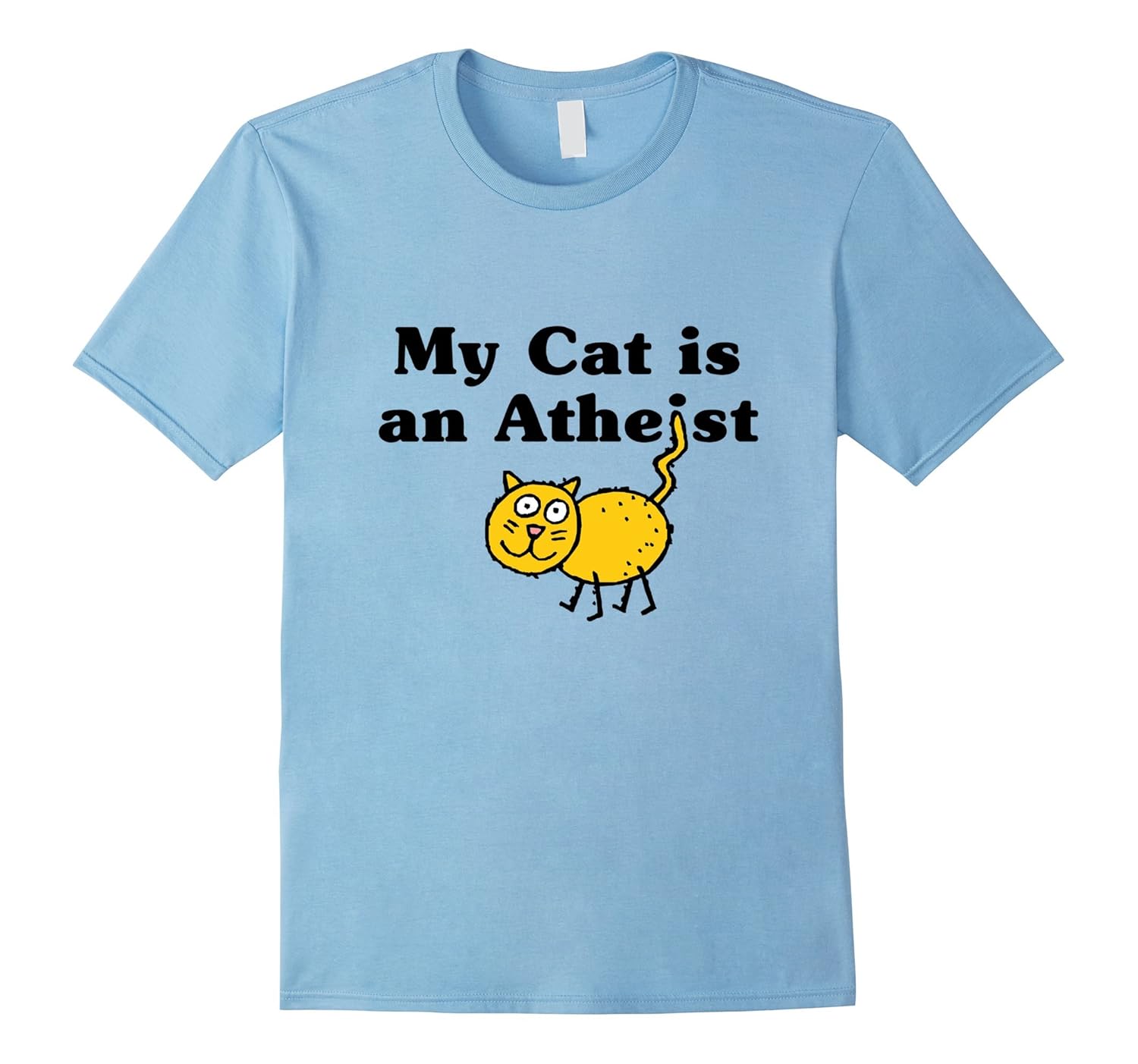 Funny My Cat Is An Atheist T-Shirt-ANZ