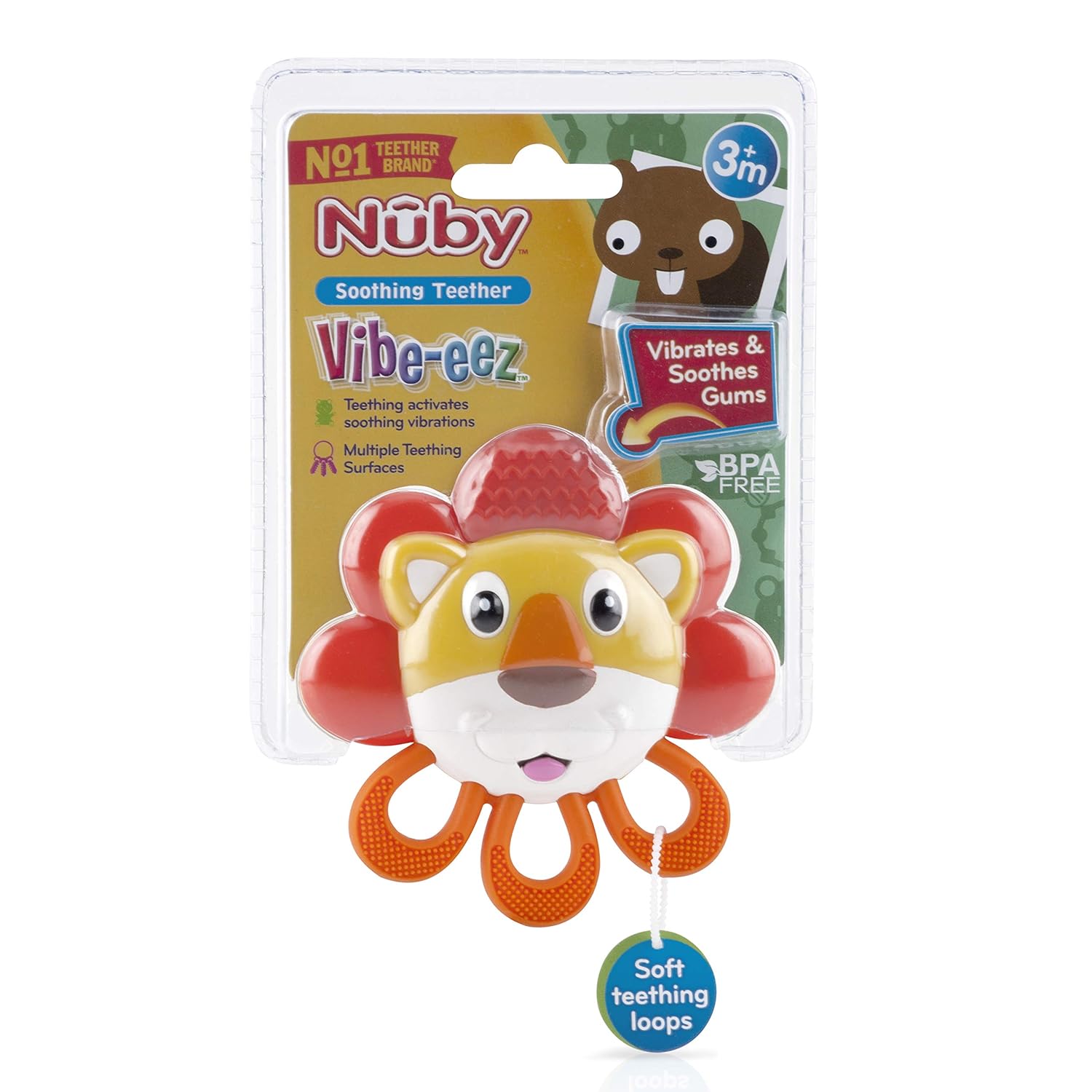 nuby lion teether