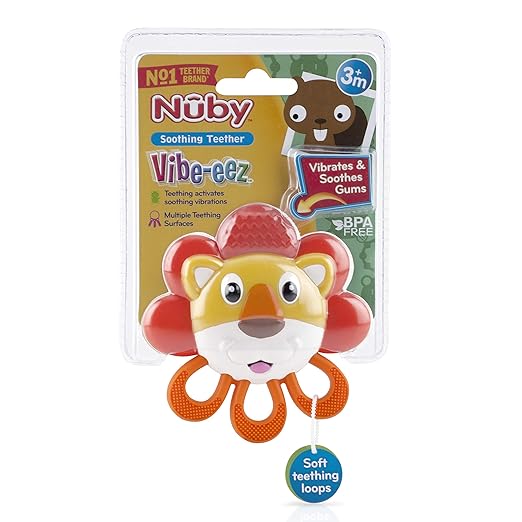 lion vibrating teether