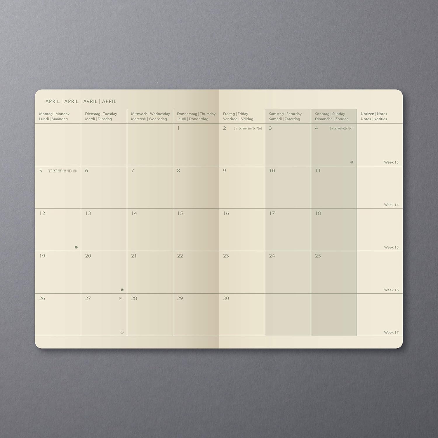 SIGEL C2185 Monthly Diary 2021, Approx. A6, softcover, Black - Conceptum, approx. A6 (9,3 x 14 cm) - 2021 - Image 3