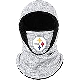 NFL Team Logo Heather Gray Hooded Gaiter Balaclava Face Cover