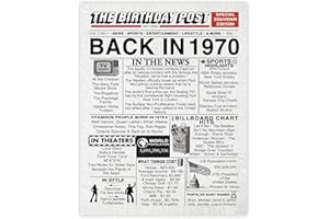 STUFF4 54th Birthday Poster Unframed - Back In 1970 Newspaper - Happy 54th Birthday Gifts for Men Women Vintage Retro Born In 1970, 8x10 Inch Fifty-Four Fifty-Fourth Bday Party Decor Decoration