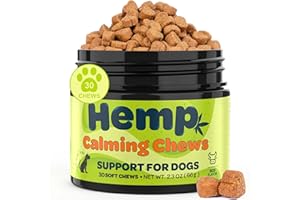 Zingly Hemp Calming Chews for Dogs Calming Treats Chews - Anxiety Relief Treats, Separation Anxiety Relief for Dogs Calming Treats Pet Calming Care Chews for Anti Anxiety Dogs, Beef, 30 Counts