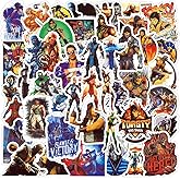 50pcs Classic Game Aesthetics Cartoon Waterproof Vinyl Stickers for Water Bottles Laptop Suitcase for Birthday Party Supplies Halloween Decoration Favors