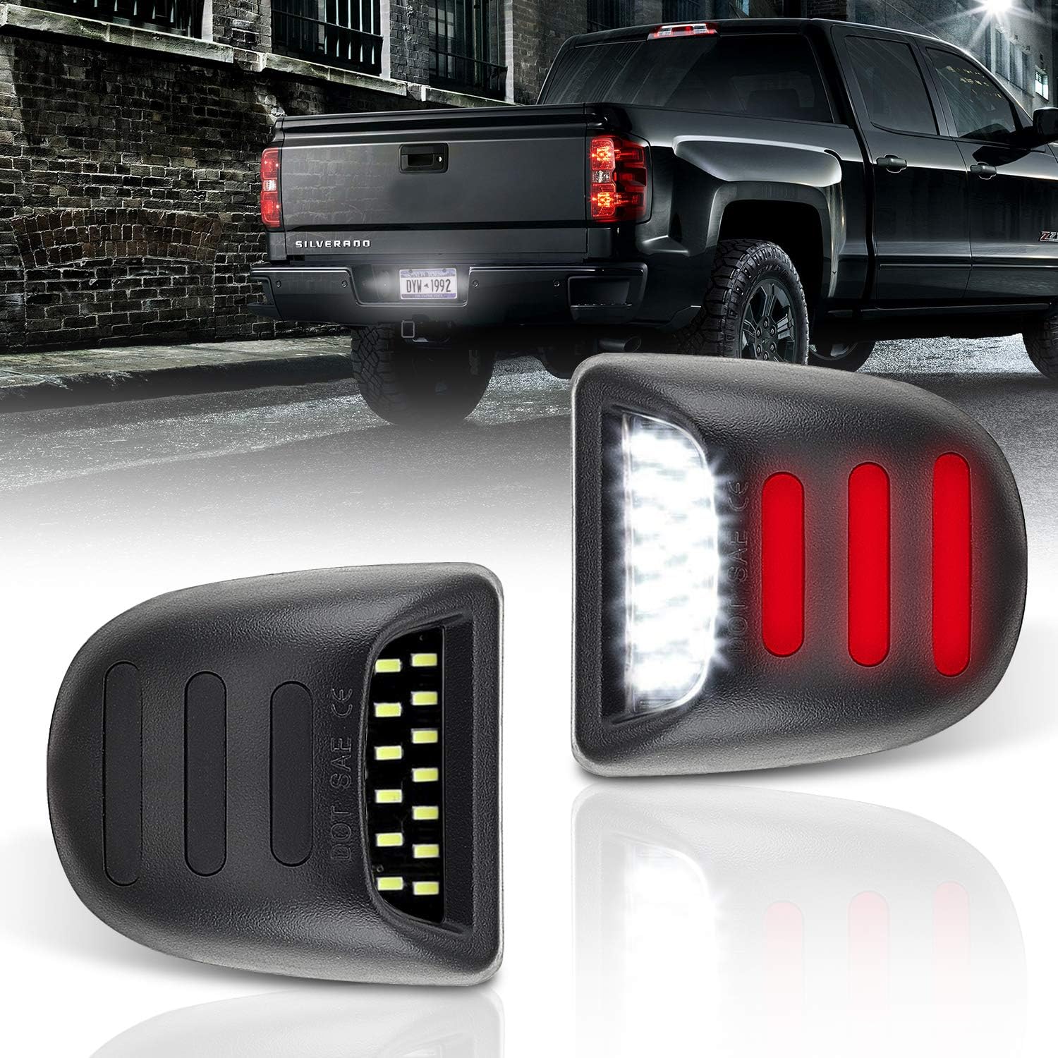 Light & Lighting Accessories VIPMOTOZ 2PCs Red OLED Neon Tube Pure