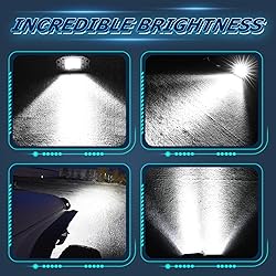 Flush Mount LED Pods, Niwaker 2pcs 5'' 100W CREE