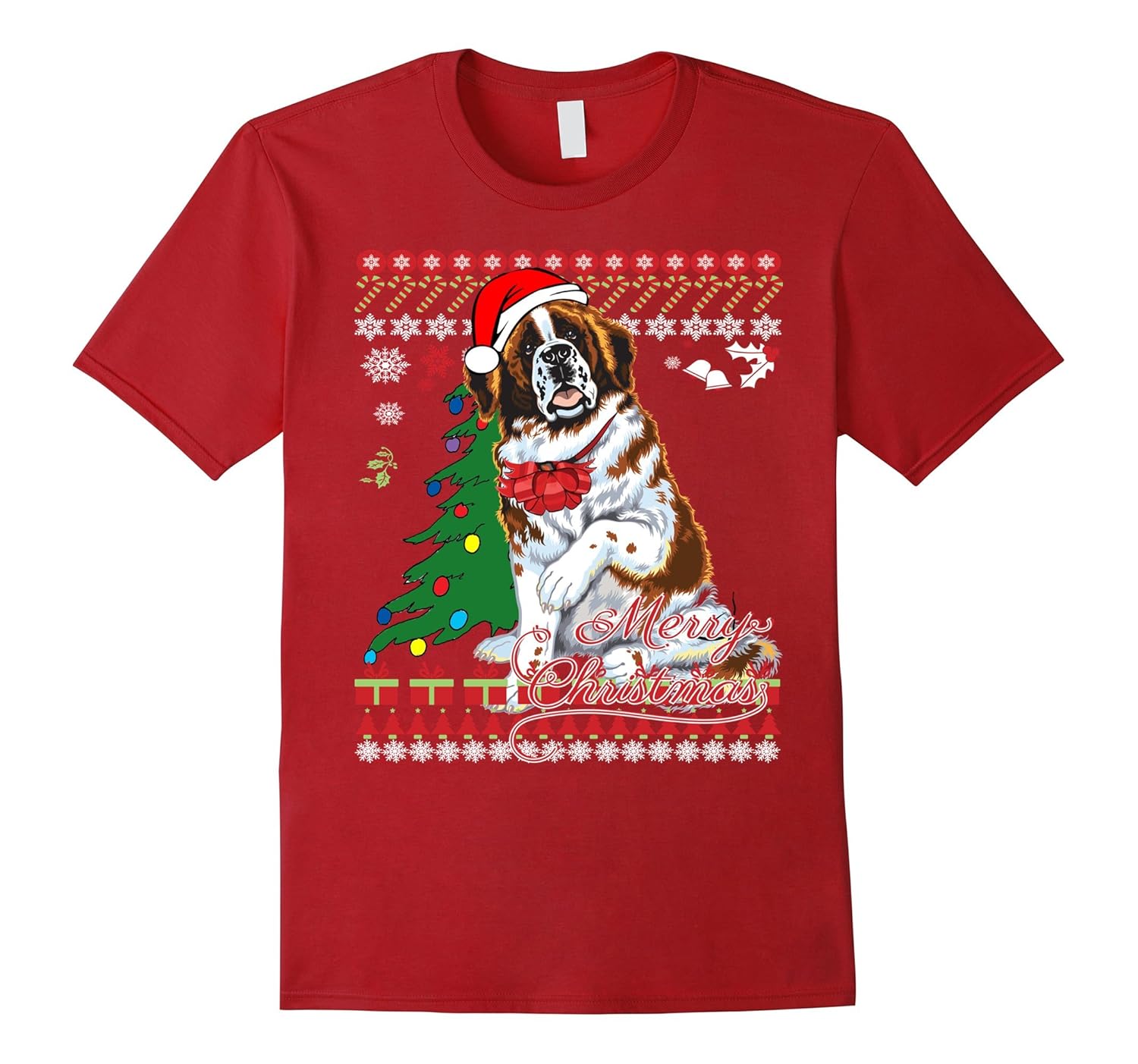 saint bernard ugly christmas sweater