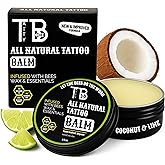 TATTYBEE Tattoo Aftercare Balm – Fast Healing Tattoo Cream for New & Old Tattoos | Soothes, Hydrates & Brightens Ink | Natural Beeswax & Manuka Honey | 2 fl oz (2 Ounce, Coconut & Lime)