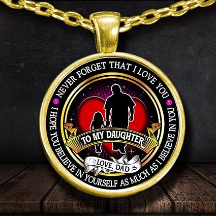 Amazon Com Daughter Gifts To My Daughter Gold Pendant Necklace