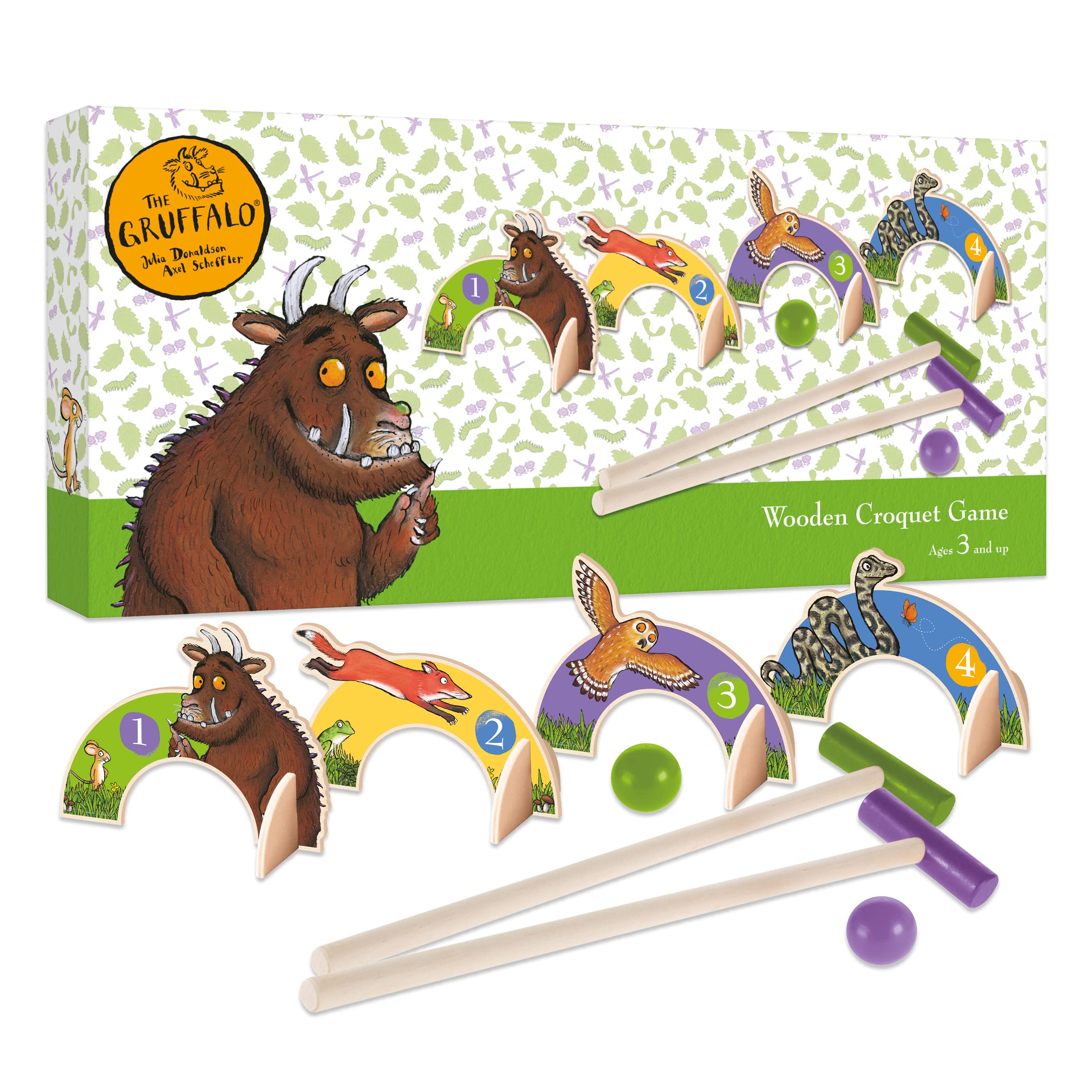 Robert Frederick Gruffalo Wooden Croquet Set Fun For All The Family