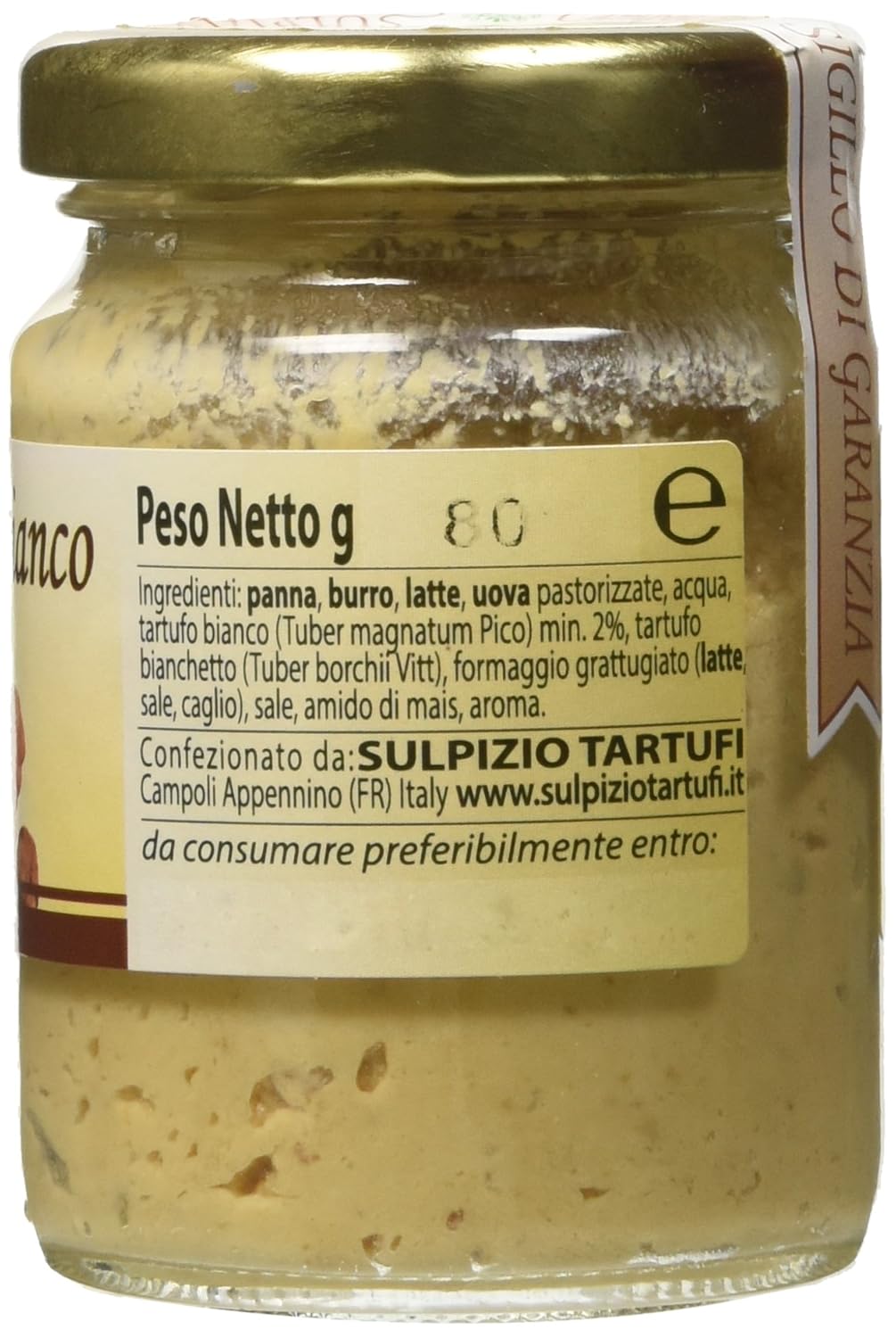 Sulpizio Tartufi Weissen Truffel Creme 80gr Italienisch