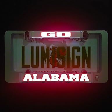 light up number plate