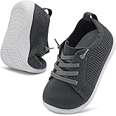 LeIsfIt Toddler Walking Shoes Boys Girls Slip-On Barefoot Shoes Kids Breathable Sneakers Non-Slip Lightweight Tennis Shoe