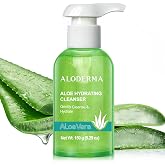 Aloderma Hydrating Face Cleanser, Aloe Face Wash for Dry Skin, 5.29 oz | Cruelty-free daily moisturizing facial wash with shea butter &amp; vitamin E. pH balanced, unscented formula for all skin types