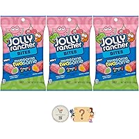 Jolly Rancher Awesome Twosome Chewy Candy Bites, 6.5oz (Pack of 3) + BONUS Mystery Candy