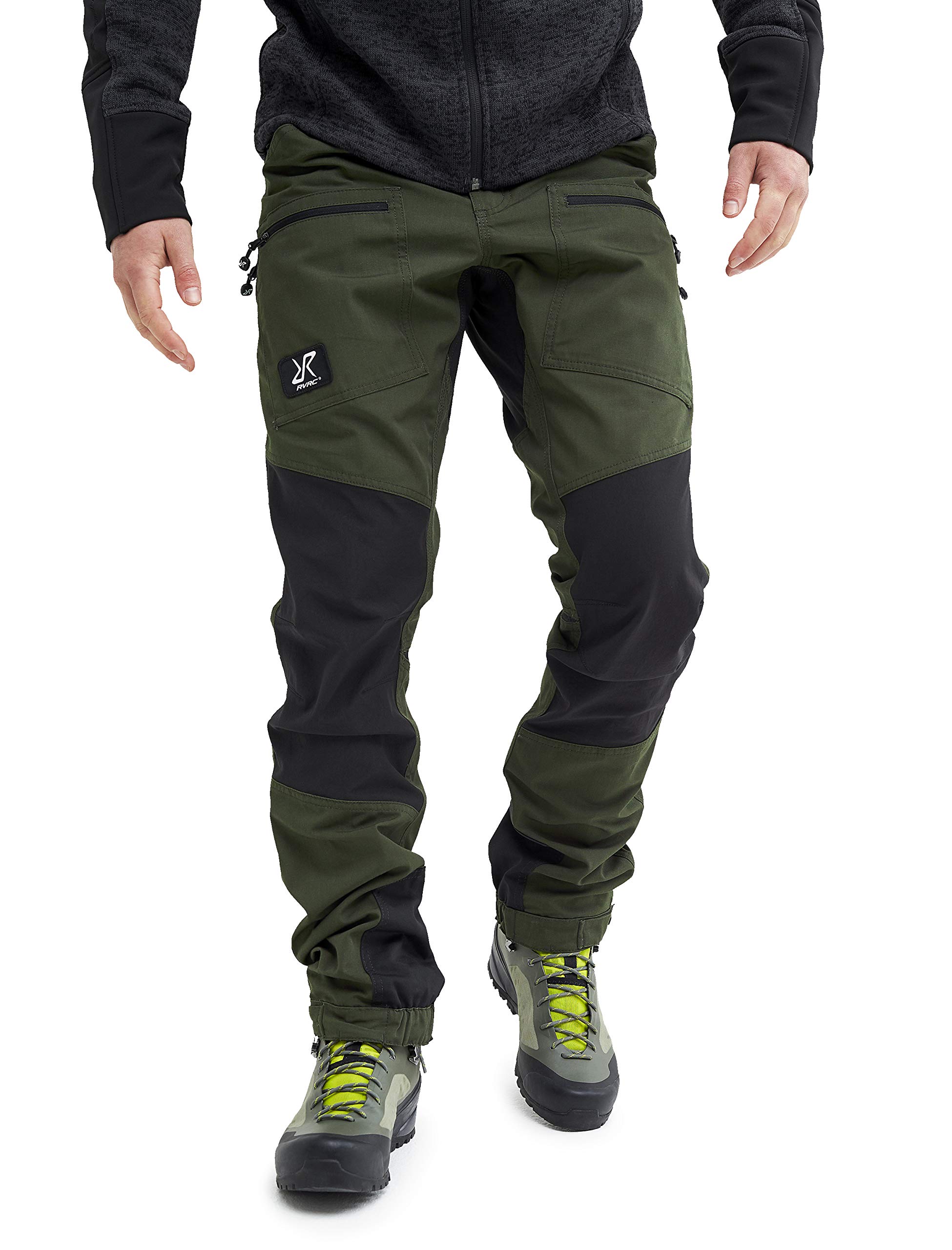 RevolutionRace Herren Nordwand Pro Pants, Hose zum Wandern und für viele Outdoor-Aktivitäten, Forest Green, XS