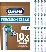 Oral-B Pro Precision Clean Electric Toothbrush Head 16 Pack White X-Shape