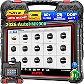 Autel MaxiCOM MK900 OBD2 Scanner: 2026 Updated of MK808BT Pro MK808S MX808S MX900, CAN-FD&DOIP, 40+ Service as as MK900BT, 15