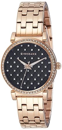 Giordano Analog Black Dial Womens Watch - 2778-11