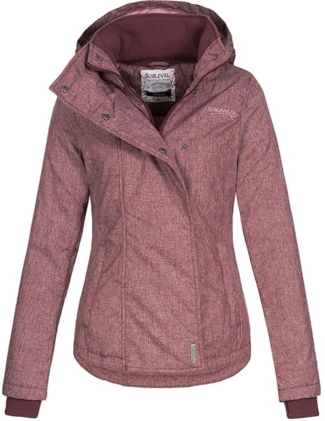 Sublevel Damen Übergangsjacke LSL-167/348 abnehmbare Kapuze