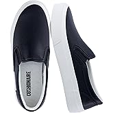 CUSHIONAIRE Ferris Fashion Slip On Sneakers for Women – Laceless Everyday Casual Womens Shoes with Cushioned Insole and Flexible Sole for Effortless Comfort and Style