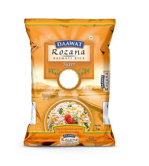 Daawat Basmati Rice, Rozana (Super), 1kg Amazon.in Amazon Pantry