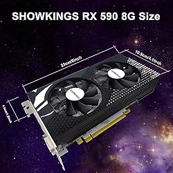 SHOWKINGS Radeon RX 590 GME Graphics Card, 8GB