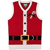 The Ugly Sweater Co. Christmas Sweater Vest - Tacky Holiday Designs to Stand Out - Snug Fit, Breathable Ugly Unisex Vest