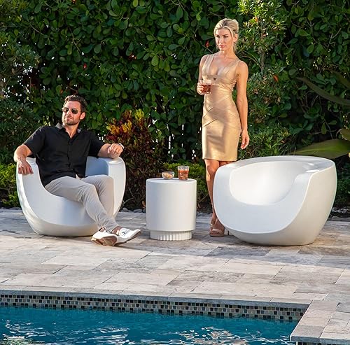 Tenjam Moon Chair in Pool Lounge Chairs for Sun Shelf Set of Two
