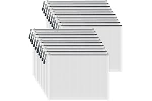 AUSTARK 20 Pcs Zipper File Bags, Plastic Mesh Pouch, Board Game Storage, Waterproof Bags for Office School (B4 Size 15''x11'', White and Black)