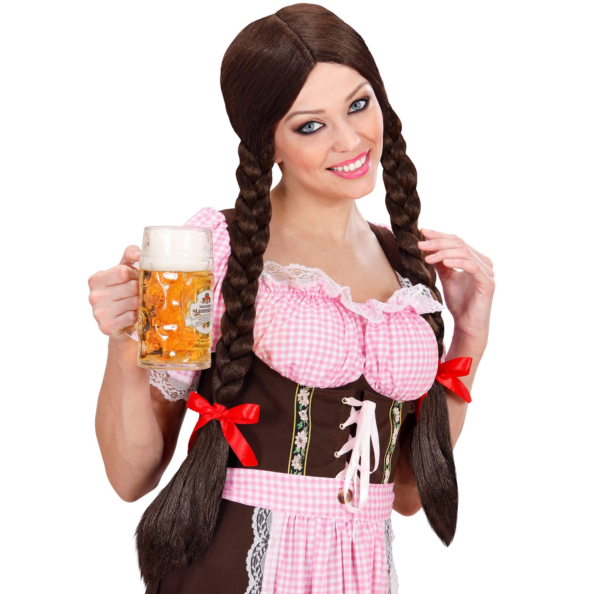 Gretel Long Plaits - Brown Wig for Hair Accessory Fancy Dress