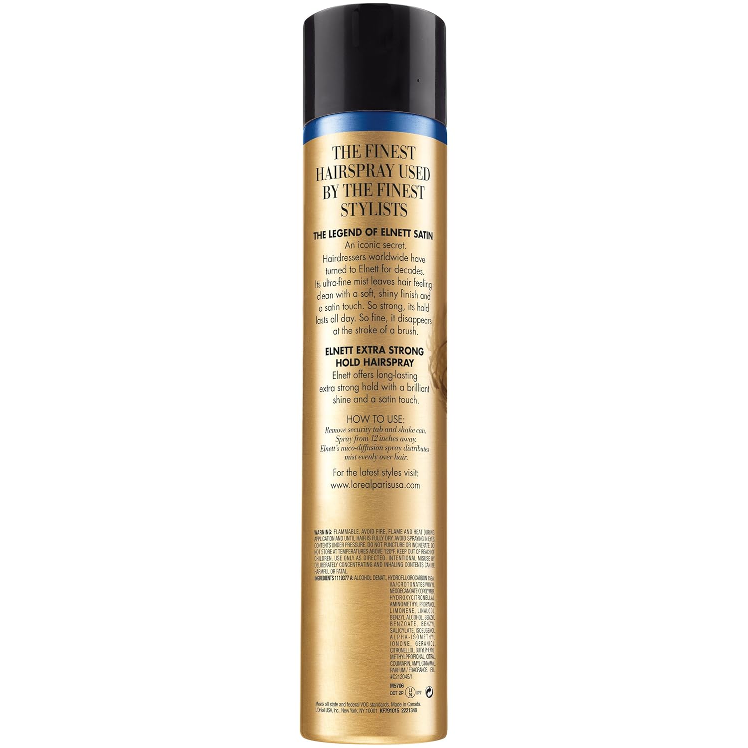 Buy L Oreal Paris Elnett Satin Hairspray Extra Strong Hold Online