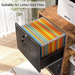 Homieasy Vertical Filing Cabinet with Lock