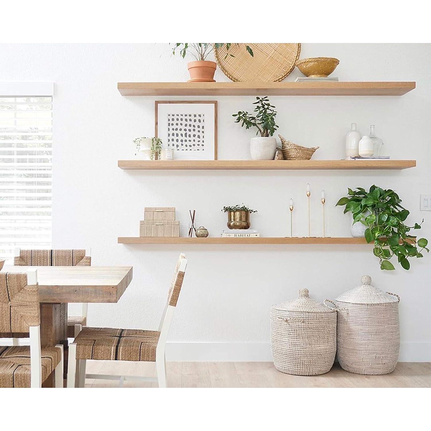 Amazon.com: White Oak Floating Shelf 