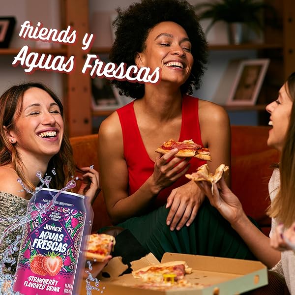 JUMEX AGUAS FRESCAS STRAWBERRY – CLASSIC MEXICAN SOFT DRINKS – STRAWBERRY DRINK FOR COCKTAIL MIXERS & MEXICAN FOOD – FRUIT FLAVORED WATER – NON CARBONATED NON ALCOHOLIC BEVERAGES – 11.3OZ, 24 PACK