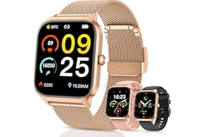 Smart Watch for Women Fitness Tracker: Bluetooth Make Answer Call Digital Mens Watches Waterproof Run Smartwatch Android Phon