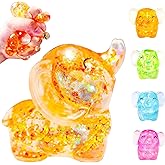 1Pcs Elephant Sugar Ball Stress Balls for Kids Adults Sugar Squishy Balls Slow Rise Sensory Fidget Toy Squeeze Ball Squishy Elephant Stress Relief Toys for Classroom Prizes Party Favors (Orange)