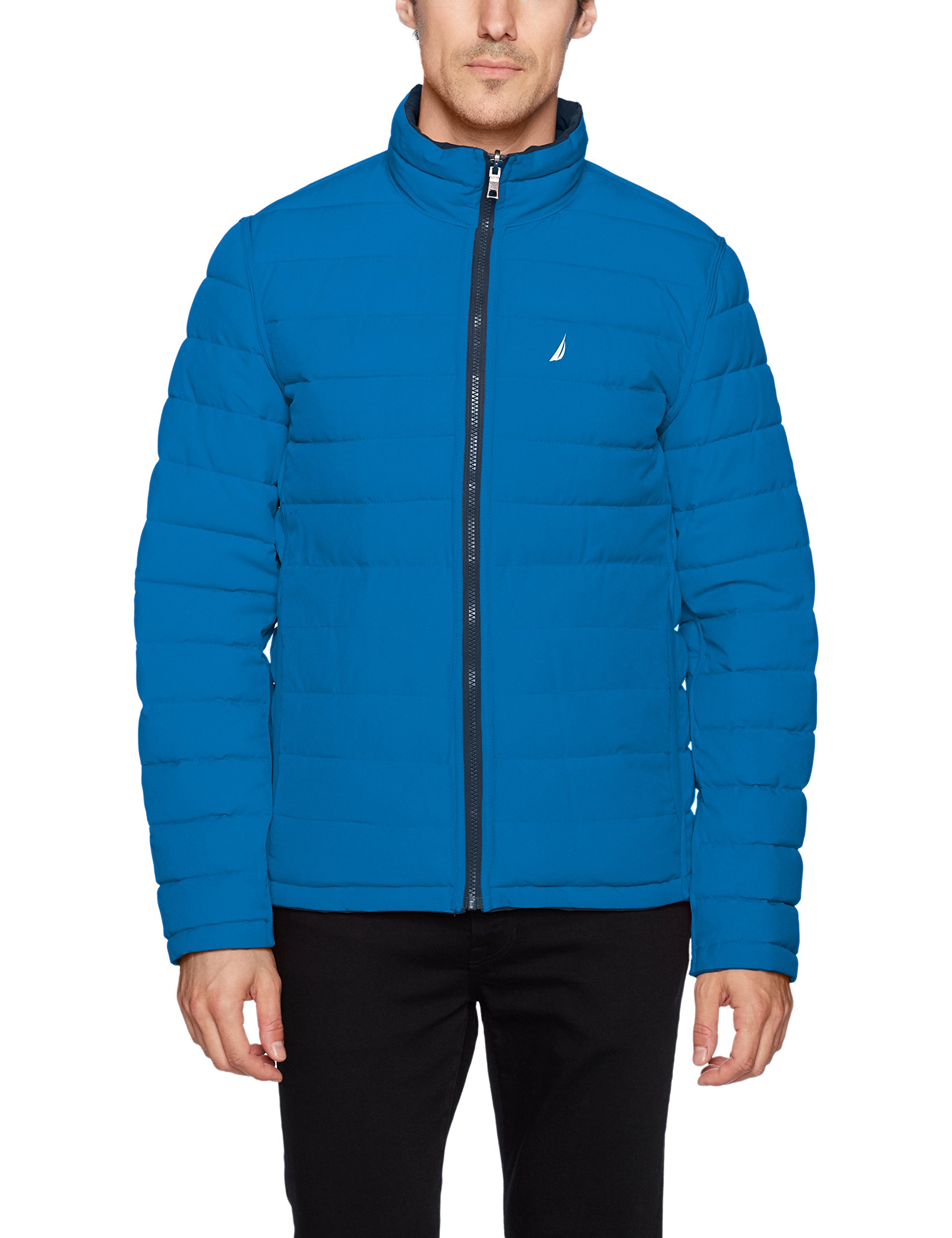 Nautica Men's Poly Stretch Reversible Jacket Nautical Fashions