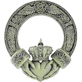 Rlcvecv Celtic Claddagh Irish Ring Wall Plaque Home Decoration,Ireland Wall Art Decor for Home,Celtic Cross Irish Blessing Wall Decor,Celtic Symbol of Love,Loyalty,Unity and Friendship