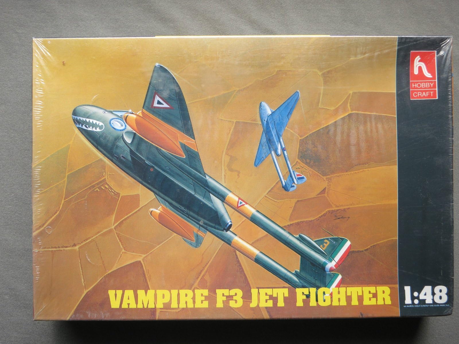 Vampire F3 Jet Fighter 1/48 Scale By Hobby Craft