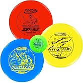 Innova Disc Golf Set 3 Pack &ndash; Disc Golf Starter Set for Beginners with Disc Golf Driver, Mid-Range, Disc Golf Putter DX Valkyrie, DX Invader, DX Mako3 and Mini