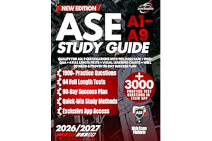 ASE A1-A9 Study Guide: Qualify for All 9 Certifications with 98% Pass Rate + 1900+ Q&A + 4 Full Length Tests + Visual Learnin