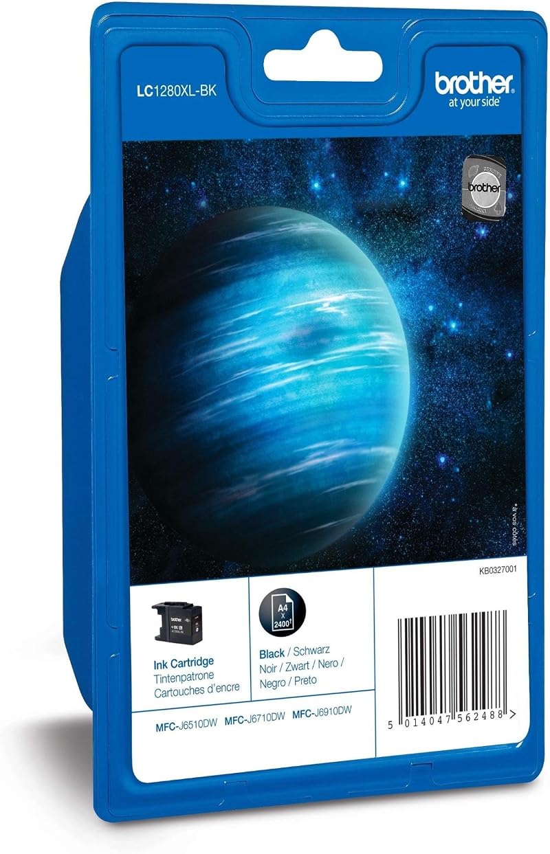 Brother LC-1280XLBK Black Ink Cartridge Twin Pack Super High Yield 2400 Pages