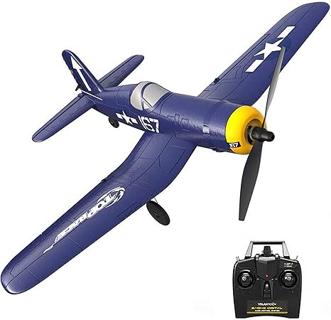 Amazon Rc飛行機4チャンネルリモートコントロールモデル飛行機グライダー プロペラセーバー付き第二次世界大戦戦闘機f4uコルセア Tr F4u 初心者と大人に適しています With Three Batteries ラジコン ドローン 通販