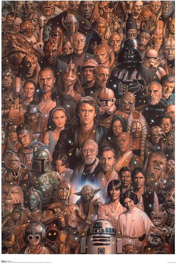 star wars collage poster