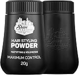 The Shave Factory Hair Styling Powder 20g Black - Matt Texturizing Powder
