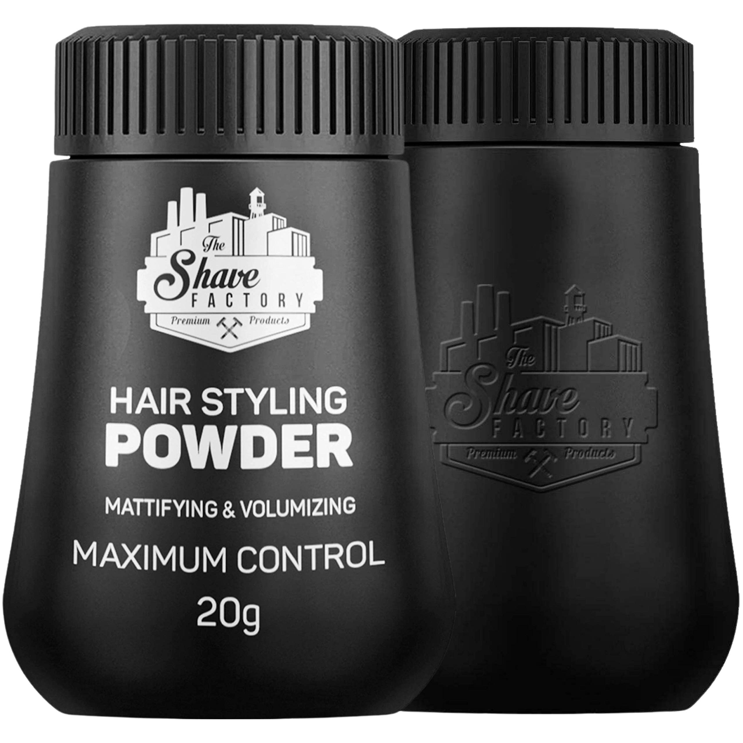 The Shave Factory Hair Styling Powder 20g Styling Powder Wax, BLACK