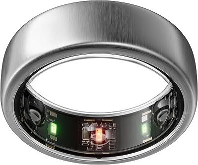 Oura Gen3 Horizon Smart Ring Size 11 Brushed Titanium Sleep Heart Rate