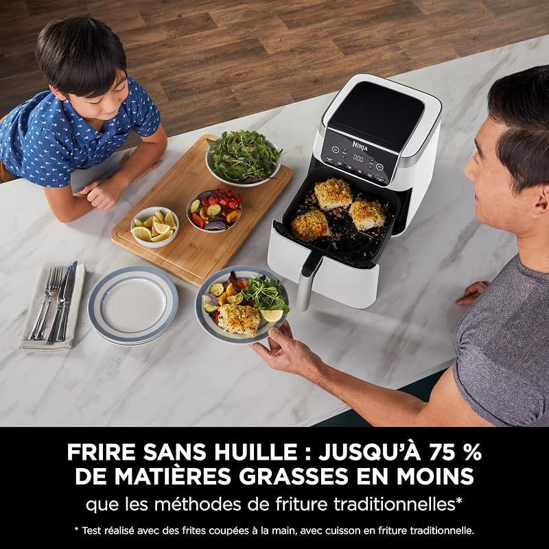 Air Fryer MAX PRO, 6,2L, sans huile, grand tiroir, rôtir, Blanc
